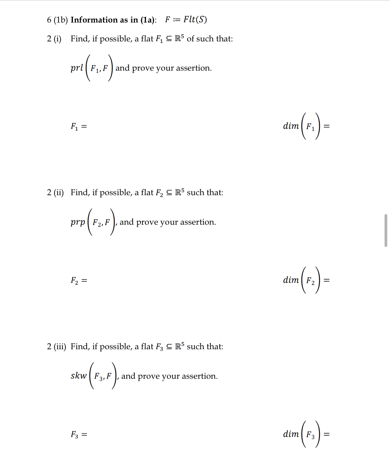 1 (3b) Same information as in (3a) Solve the | Chegg.com