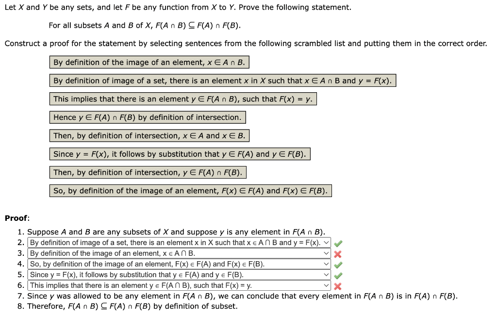 Solved Let X And Y Be Any Sets, And Let F Be Any Function | Chegg.com