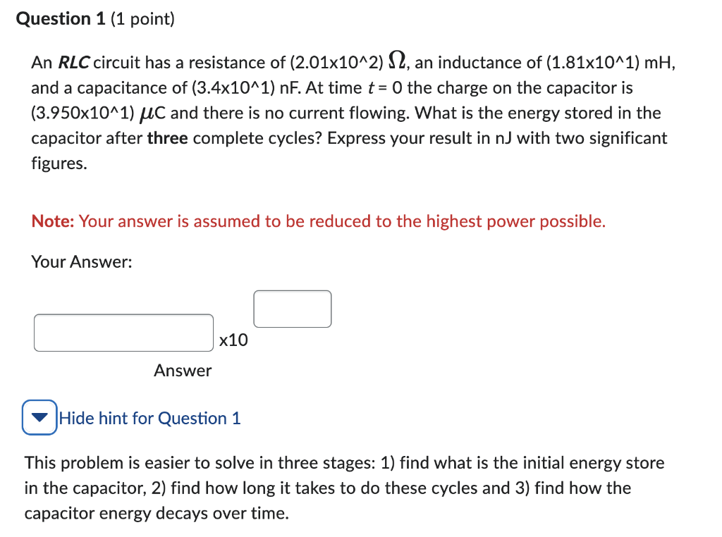 solved-an-rlc-circuit-has-a-resistance-of-2-01-10-2-an-chegg