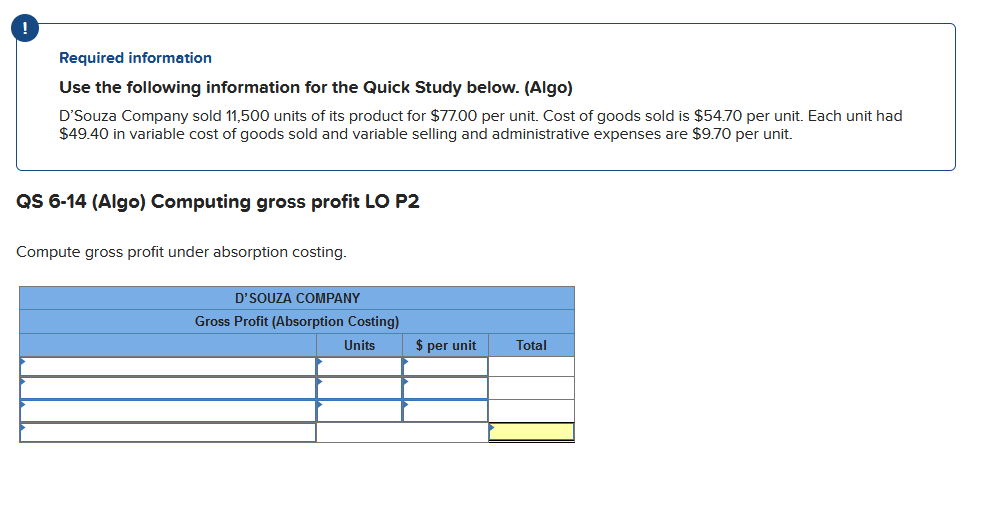 Solved Required information Use the following information | Chegg.com