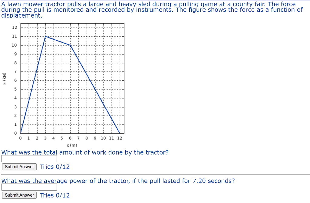 [Solved] A lawn mower tractor pulls a large and heavy sle