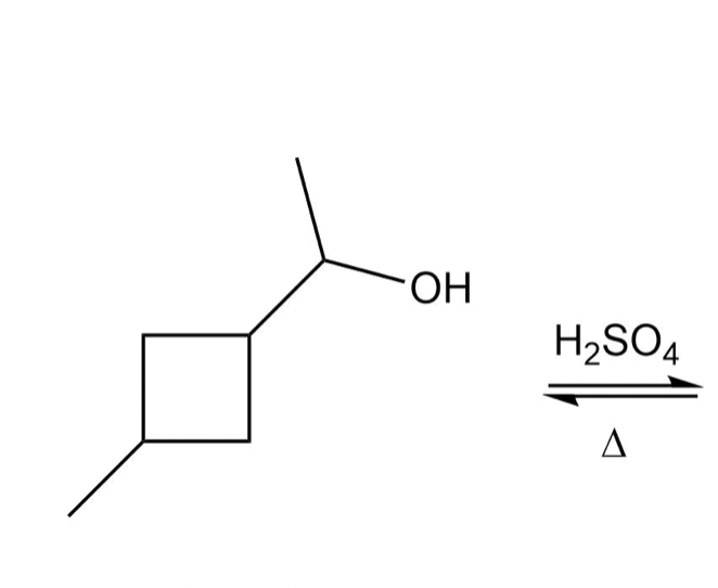 Solved When the alcohol shown was subjected to dehydrating