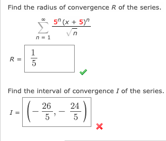 Solved Find the radius of convergence R of the series. | Chegg.com
