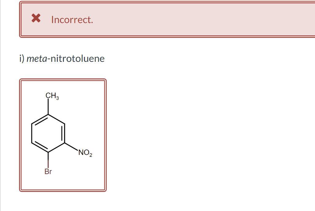 i) meta-nitrotoluene