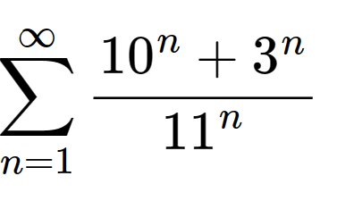 Solved Does this geometric series converge or not and why? | Chegg.com