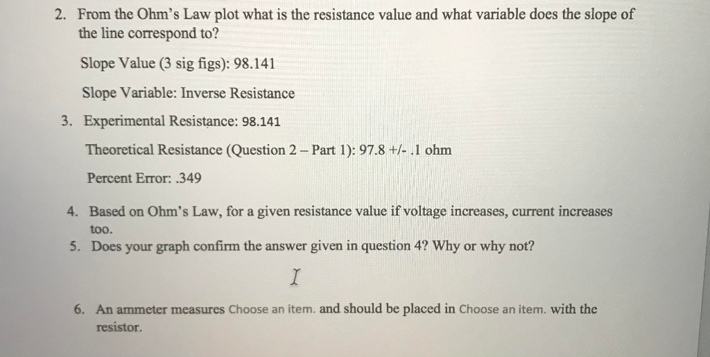 Solved A B с D E F G H 1 J LINEST Slope Slope Uncertainty