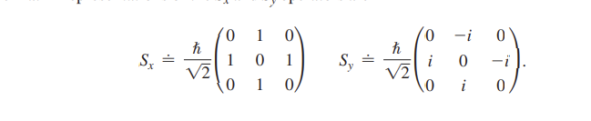 Adopt the definitions of spin-one operators in | Chegg.com
