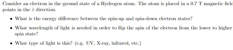Solved Consider an electron in the ground state of a | Chegg.com