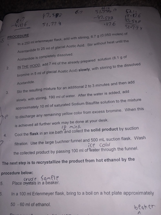 Solved 10/26/18 Organic Chemistry II Lab Multiple Step | Chegg.com