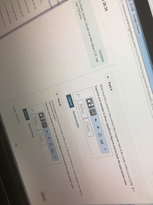 Solved 28.36 e 28.10 | Chegg.com