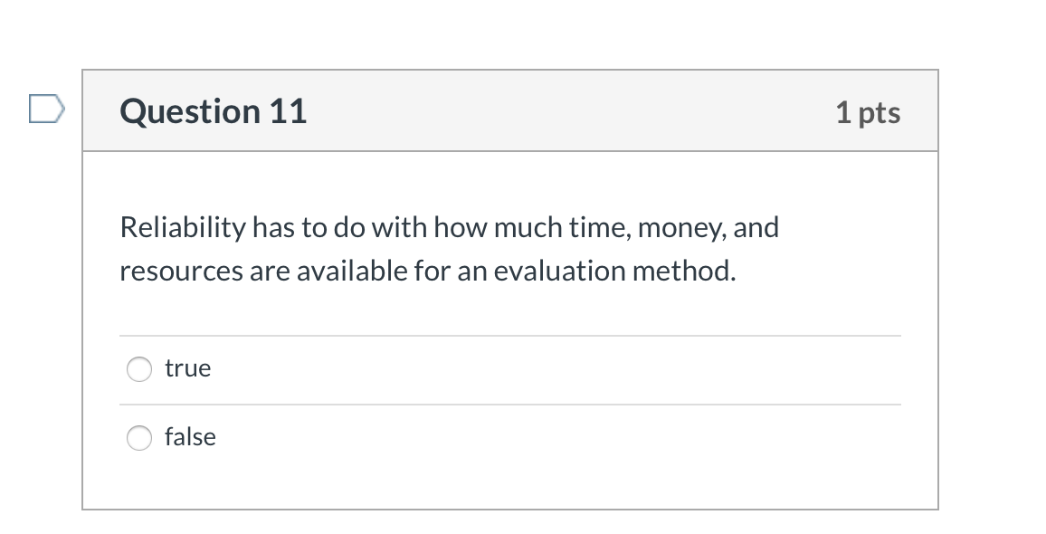 Solved Question 10 1 pts Relates to whether the data | Chegg.com