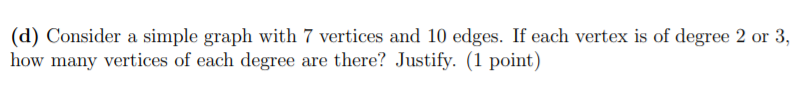 Solved (a) Draw a picture of a simple graph G whose | Chegg.com