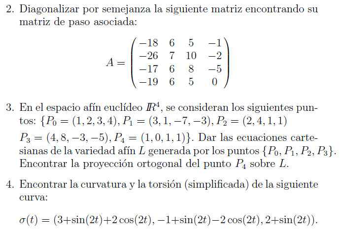 Solved 2. Diagonalizar por semejanza la siguiente matriz | Chegg.com