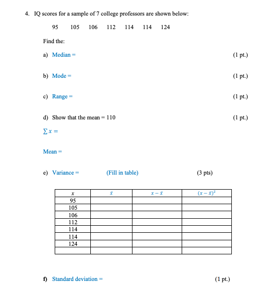 solved-4-iq-scores-for-a-sample-of-7-college-professors-are-chegg