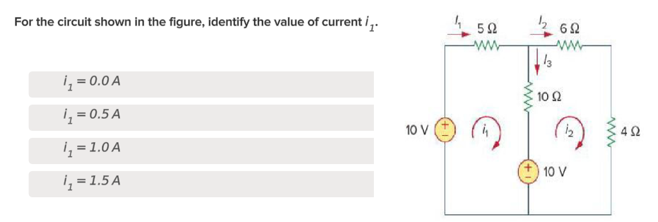 Solved For the circuit shown in the figure, identify the | Chegg.com