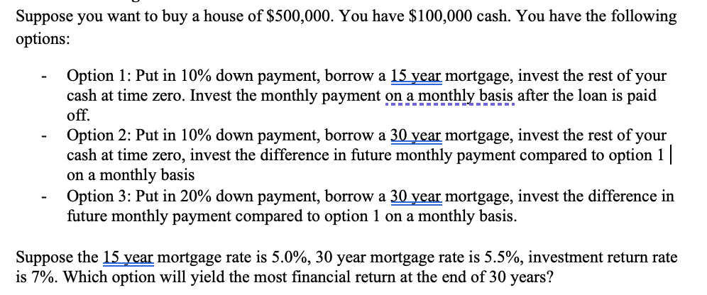 How much is a down payment on on sale a 500 000 house