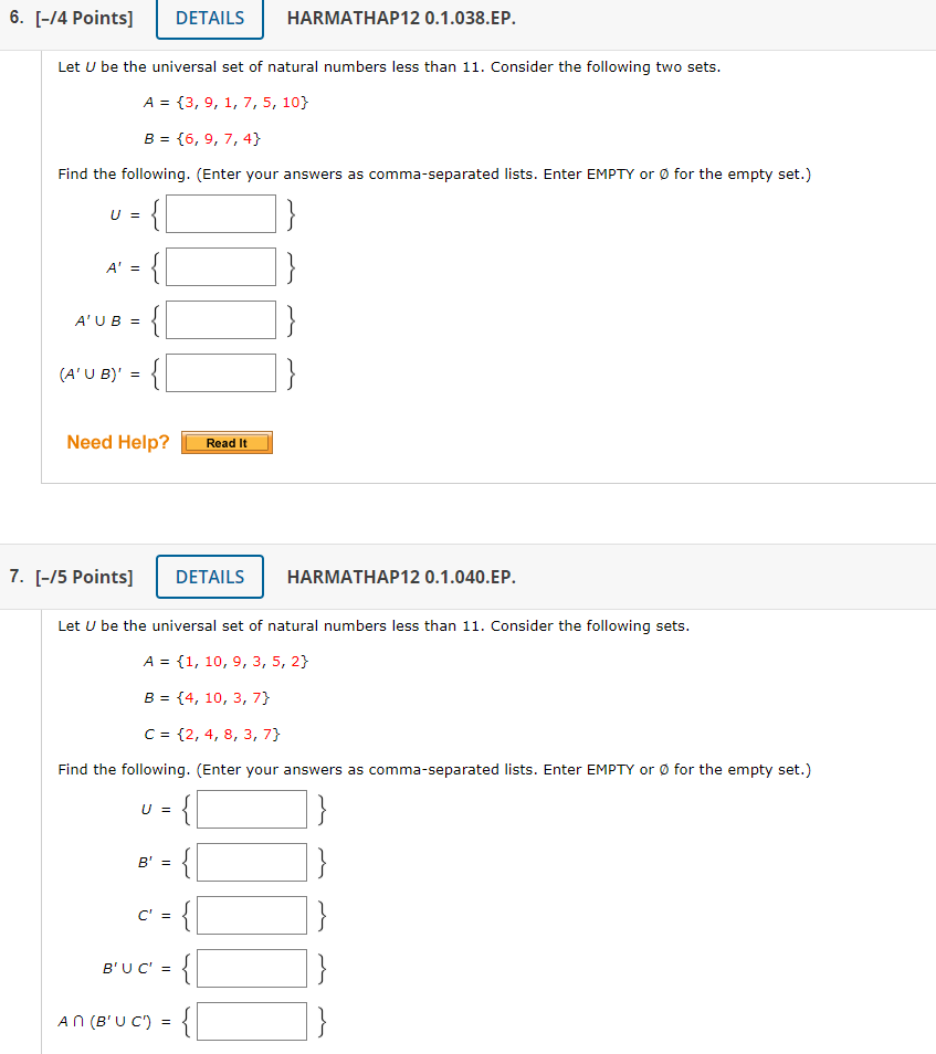 Solved Find A B Enter Your Answer In Roster Notation Chegg Com