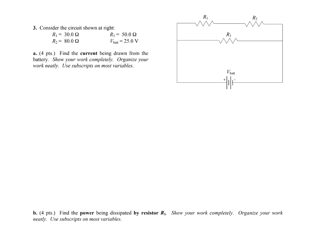 Solved consider the circuit shown, find the current | Chegg.com