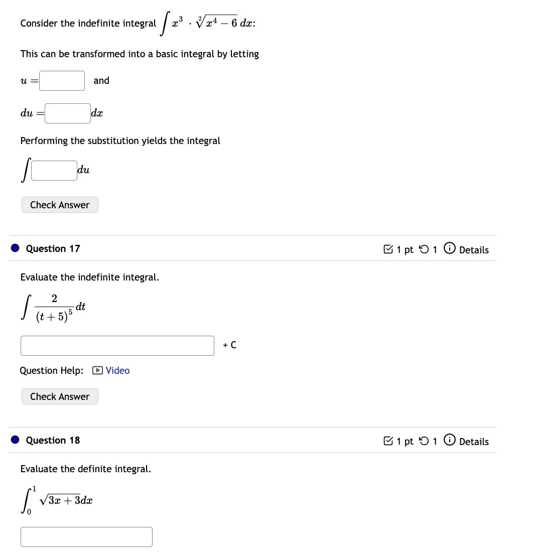 Solved Consider The Indefinite Integral x3 x4 62dx This Chegg solved-consider-the-indefinite-integral-x3-x4-62dx-this-chegg