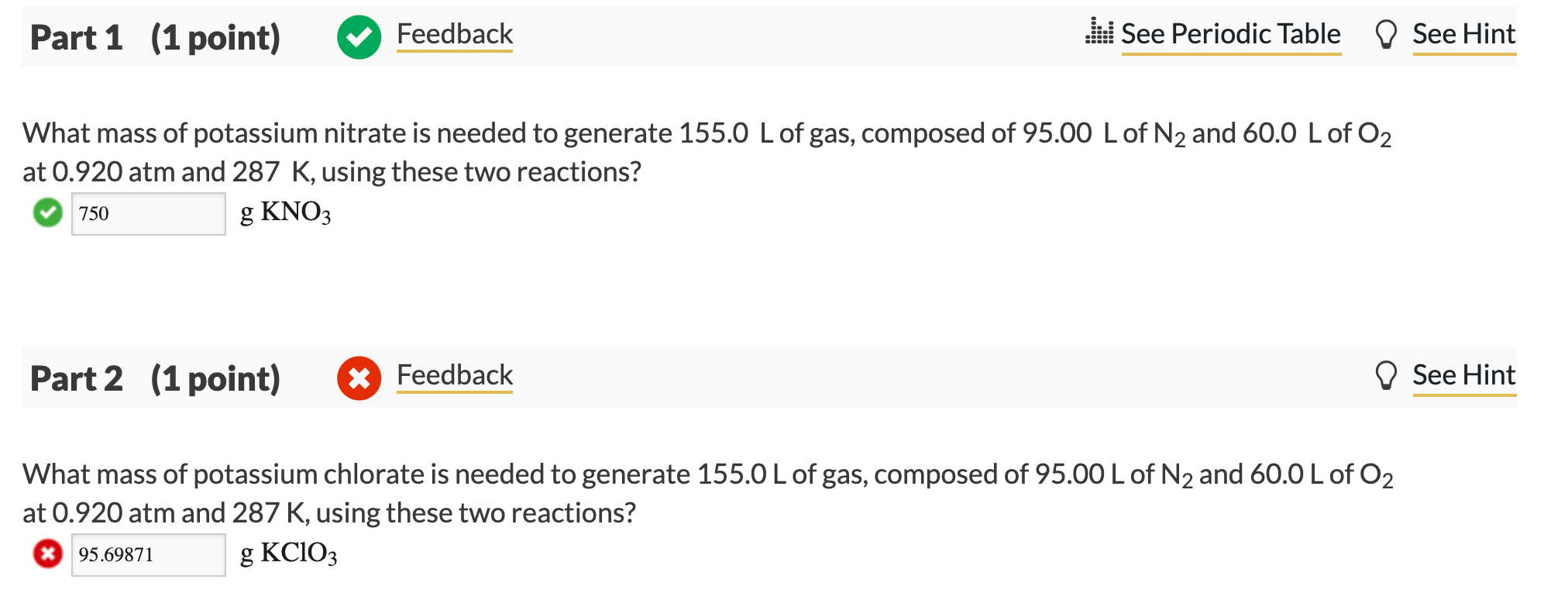 Solved 09 Question (2 points) e See page 421 A number of | Chegg.com