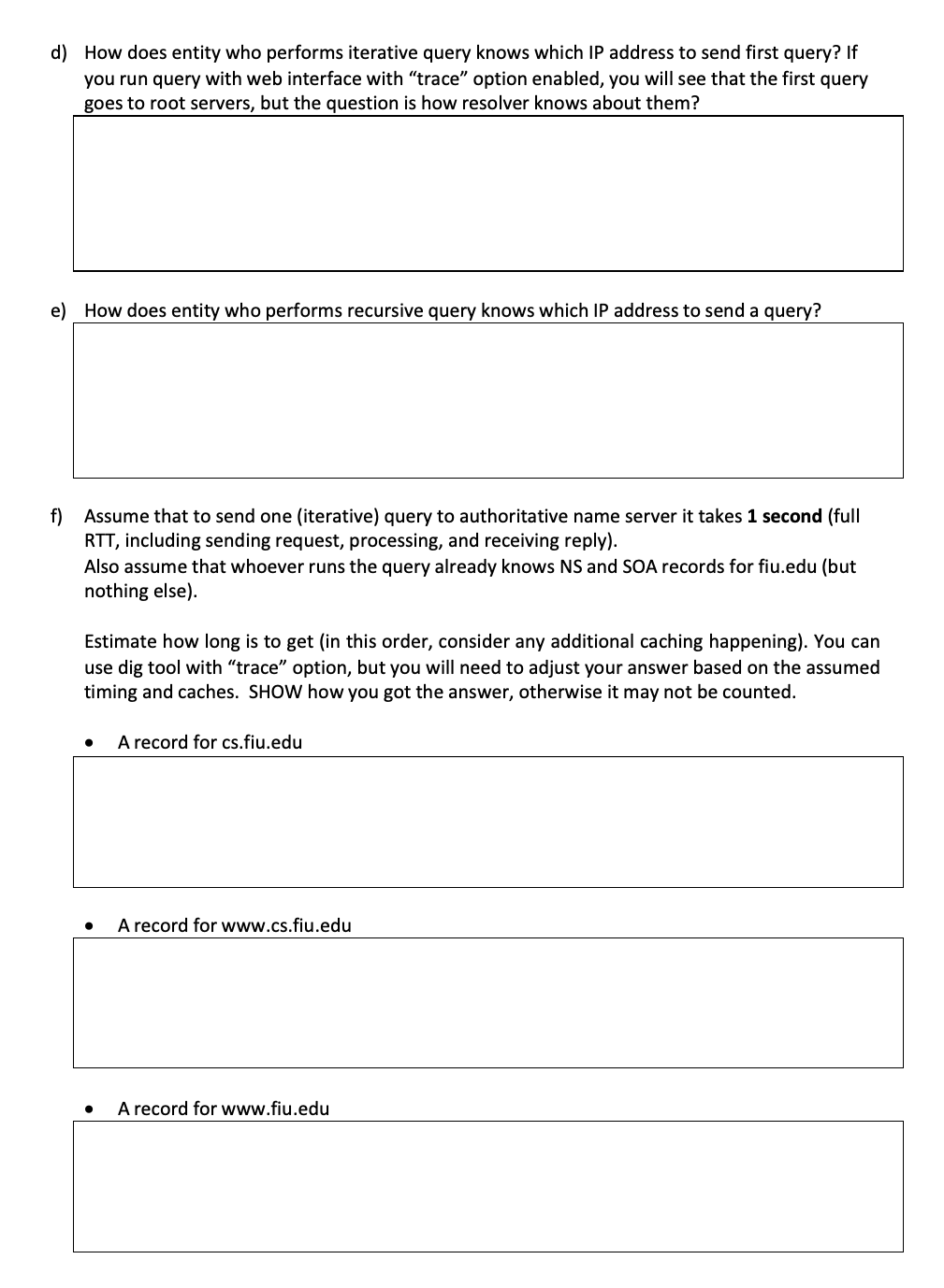 Problem 4. (4pts) DNS From the lecture, book, and | Chegg.com