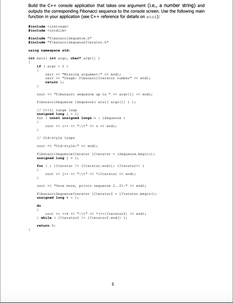 Problem Set 4: Iterators In mathematics, the | Chegg.com