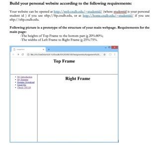 assignment 11 build your own webpage