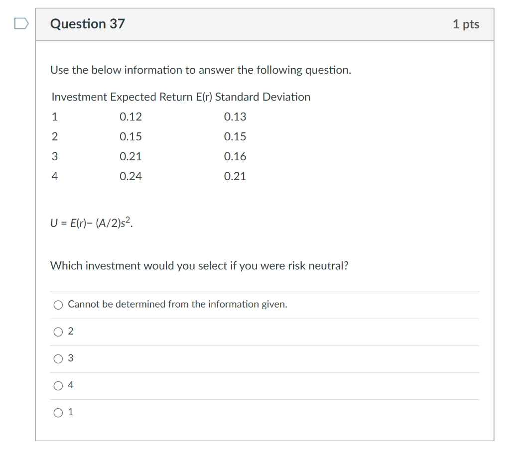 Solved Use the below information to answer the following | Chegg.com
