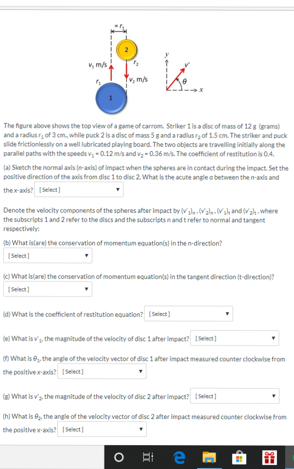 Solved V m/s The figure above shows the top view of a game | Chegg.com