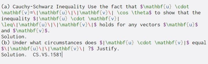 Solved (a) Cauchy-Schwarz Inequality Use the fact that | Chegg.com