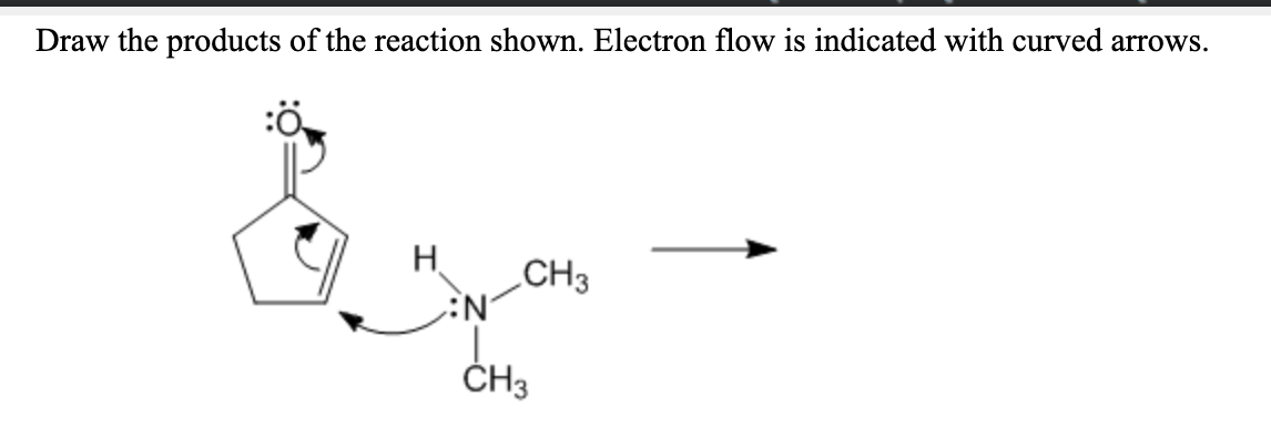 Solved Draw the products of the reaction shown. Electron | Chegg.com