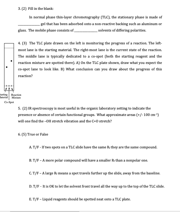 Solved 3 2 Fill In The Blank In Normal Phase Thin Laye Chegg Com