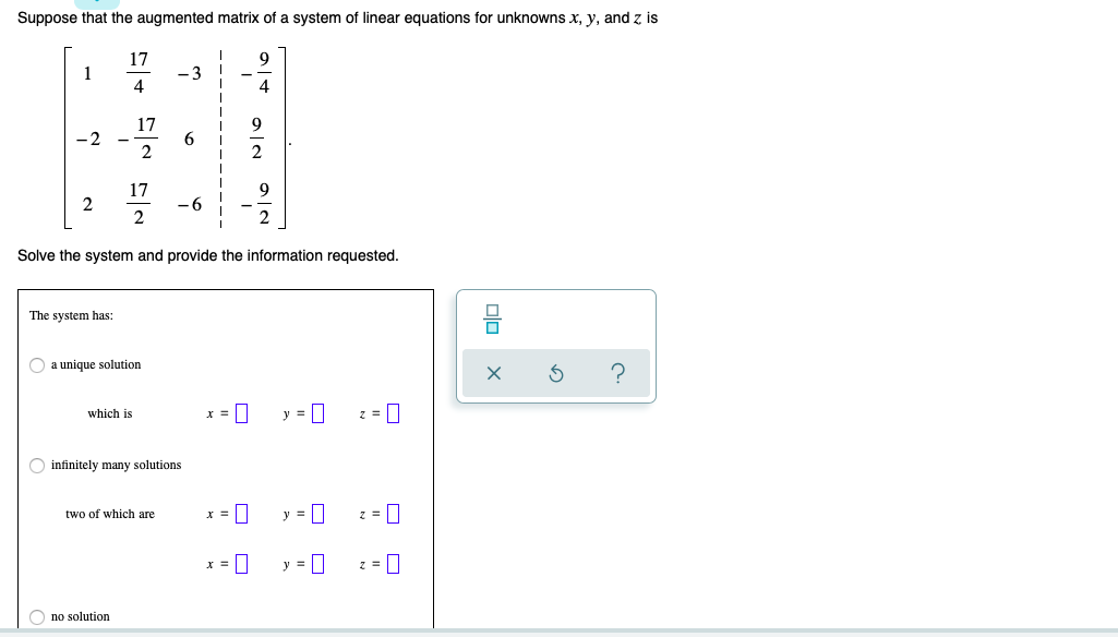 solved-suppose-that-the-augmented-matrix-of-a-system-of-chegg