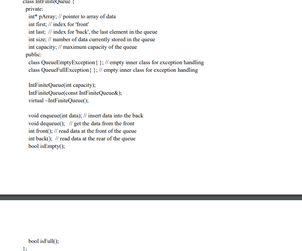 Solved A Queue as an ADT is implemented using an array, as | Chegg.com