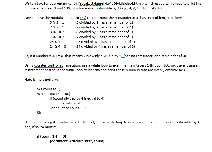 Solved Write A JavaScript Program Called [YourLast | Chegg.com