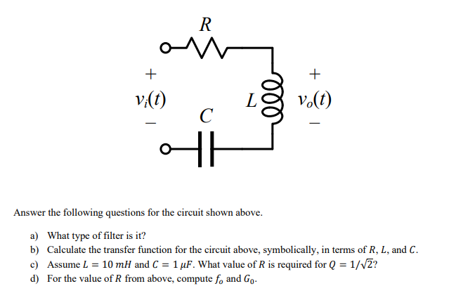 Answer the following questions for the circuit shown | Chegg.com