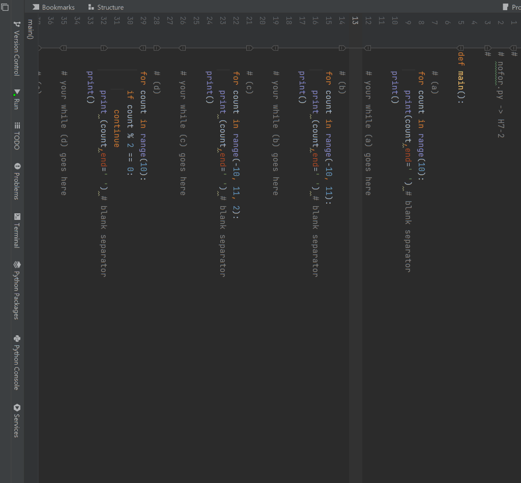 Solved For each of the following for loops in the provided | Chegg.com