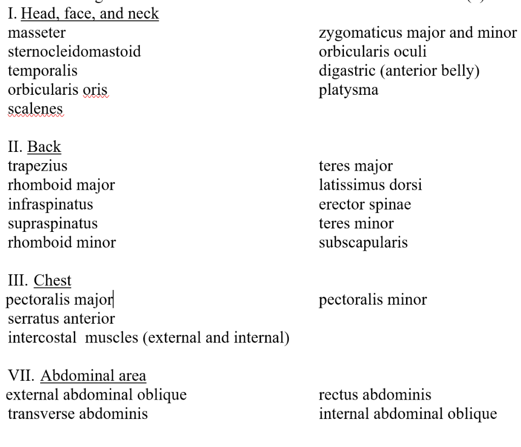 Use the 2 lists to help fill in the chart with Chegg