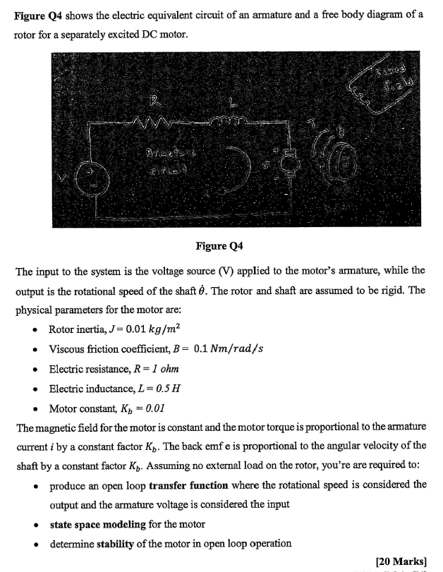 Solved Figure Q4 shows the electric equivalent circuit of an | Chegg.com