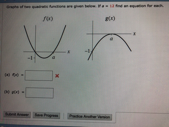 Solved Graphs Of Two Quadratic Functions Are Given Below If Chegg Hot Sex Picture