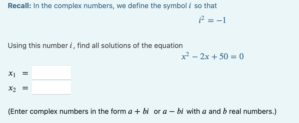 Solved Recall: In the complex numbers, we define the symbol | Chegg.com