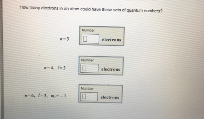 in chromium atom the number of electrons having n m 3 are