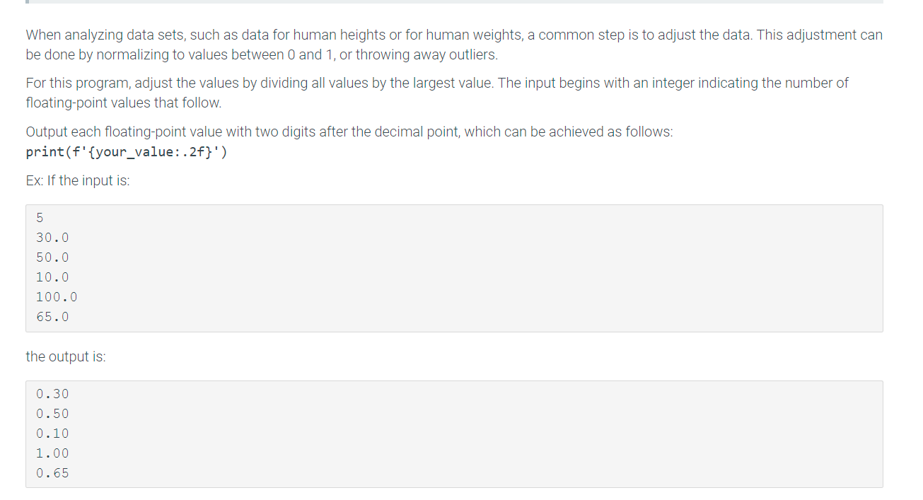 [Solved]: PYTHON!!!!! When analyzing data sets, s