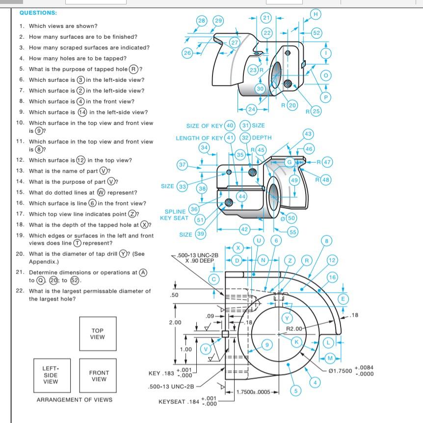 Solved Interpreting Engineering Drawing, 8th Edition, Unit