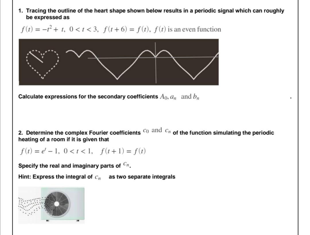 Solved 1. Tracing the outline of the heart shape shown below | Chegg.com