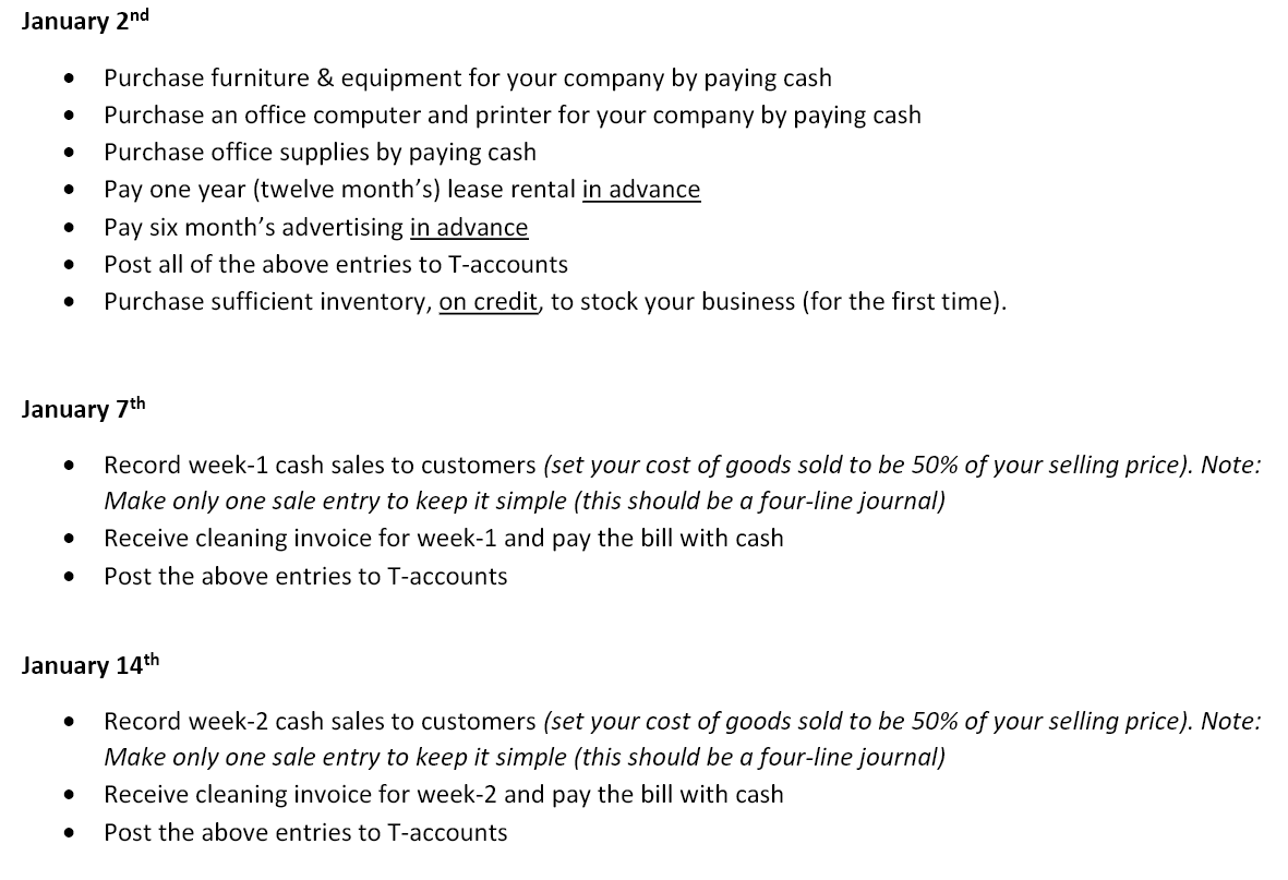 Solved - Create a small merchandising company and give your 