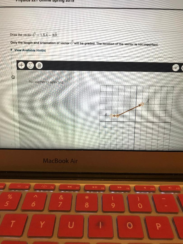 Solved Draw the vector C 0.5A +2B Only the length and | Chegg.com