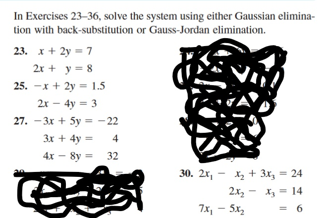 Solve The Given System Of Equations Using Either Gaussian Or Gauss ...