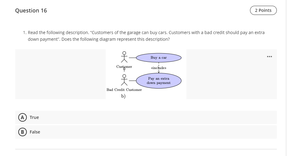 Solved Question 16 2 Points 1. Read the following | Chegg.com