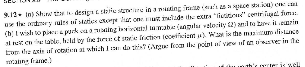 Solved 9.12* (a) Show that to design a static structure in a | Chegg.com